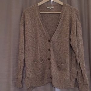 Oatmeal color Madewell cardigan